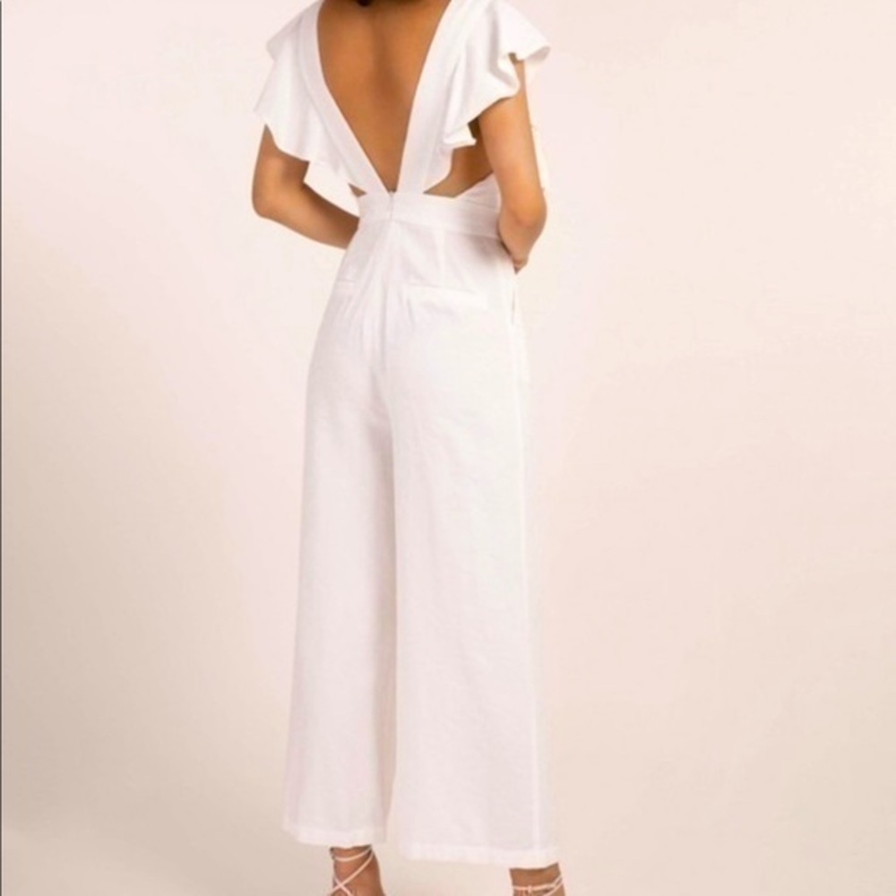 FRNCH Maily Ruffle Jumpsuit in blanc French Paris white XS barely preloved